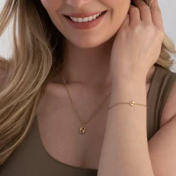 BOSS Double B Yellow Gold Tone Bracelet