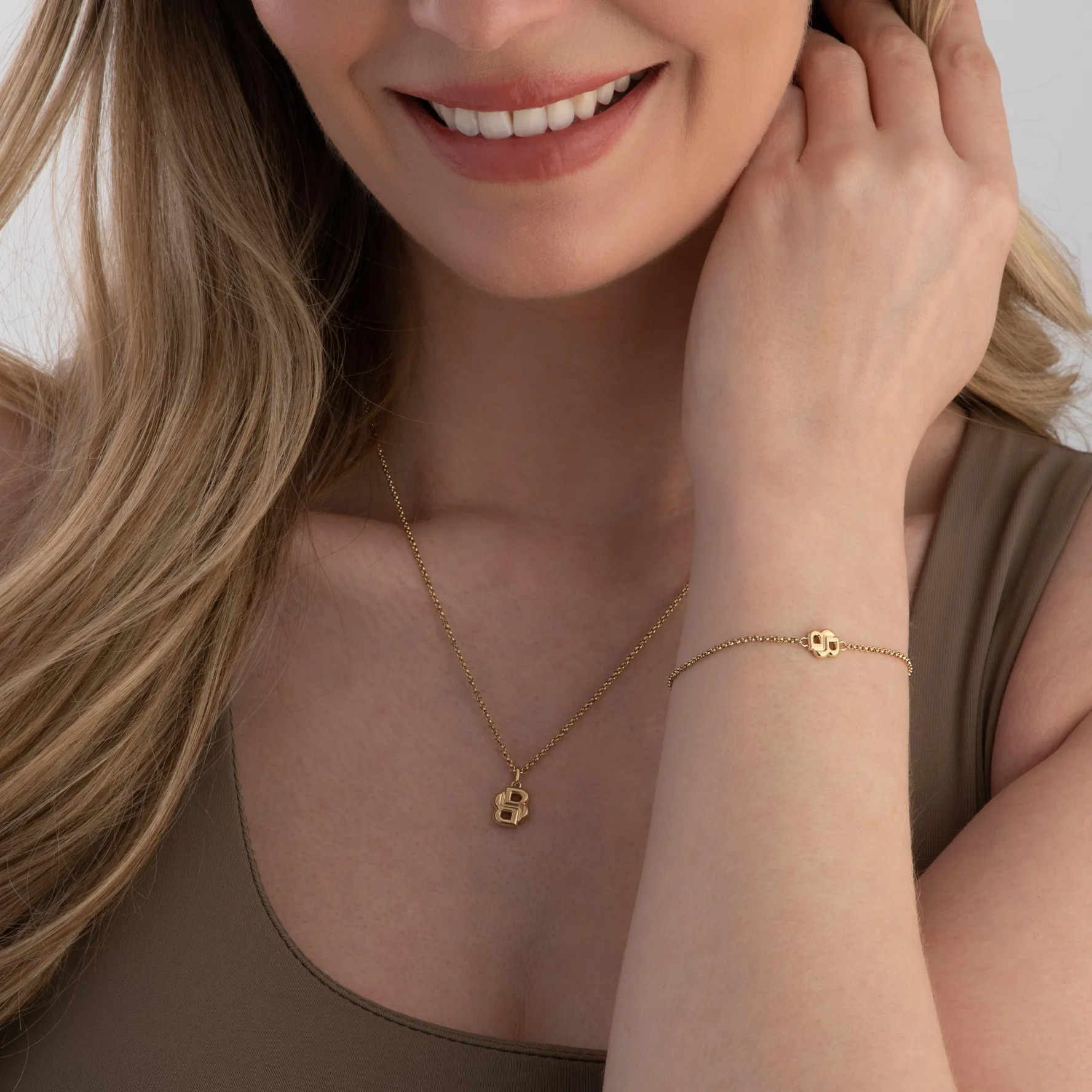 BOSS Double B Yellow Gold Tone Bracelet