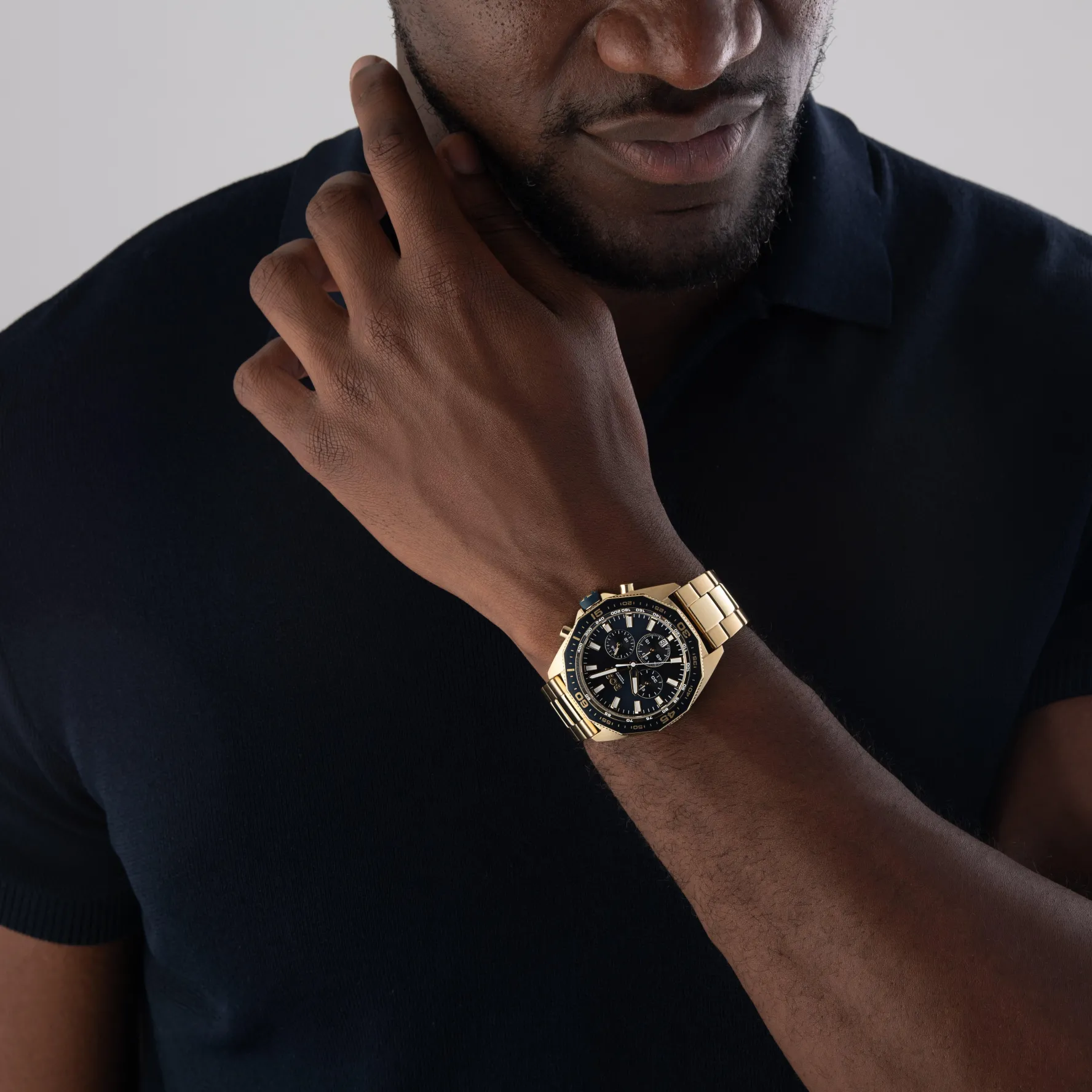 BOSS Energy 44mm Yellow Gold Tone Chronograph Men’s Watch