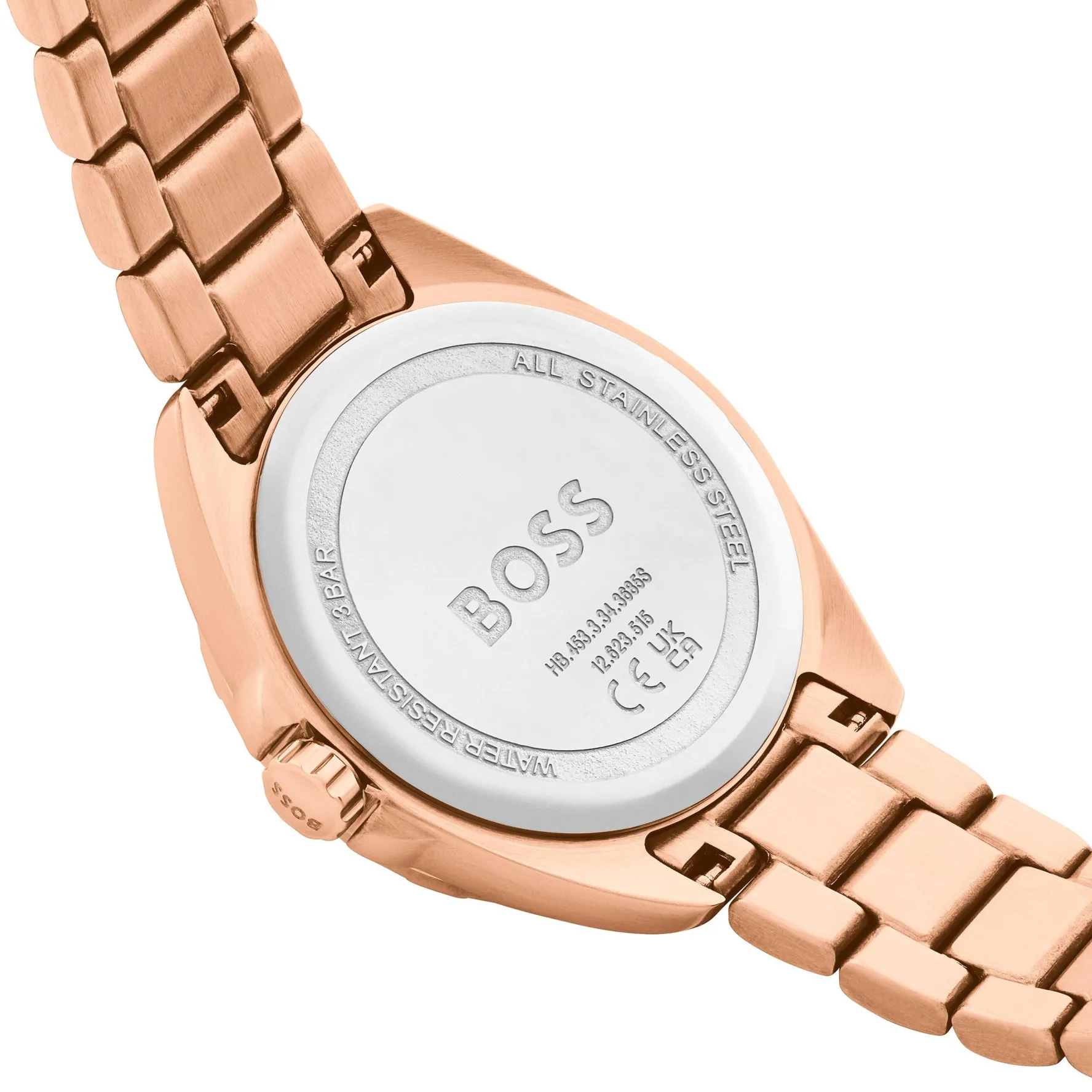 BOSS Felina 32mm Rose Gold Tone Crystal Ladies Watch
