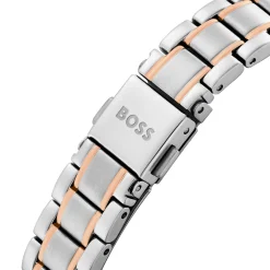 BOSS Felina 32mm Stainless Steel and Rose Gold Tone Crystal Ladies Watch