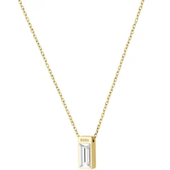 BOSS Gold Tone Crystal Necklace