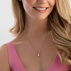 BOSS Gold Tone Crystal Necklace