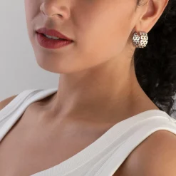 BOSS Gold Tone Hoop Earrings