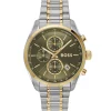 BOSS Grand Prix 44.5mm Stainless Steel and Yellow Gold Tone Chronograph Men’s Watch