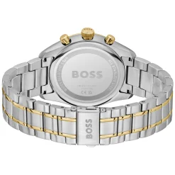 BOSS Grand Prix 44.5mm Stainless Steel and Yellow Gold Tone Chronograph Men’s Watch