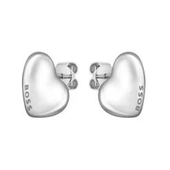 BOSS Honey Heart Stainless Steel Stud Earrings