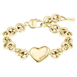 BOSS Honey Love Yellow Gold Plated Heart Bracelet