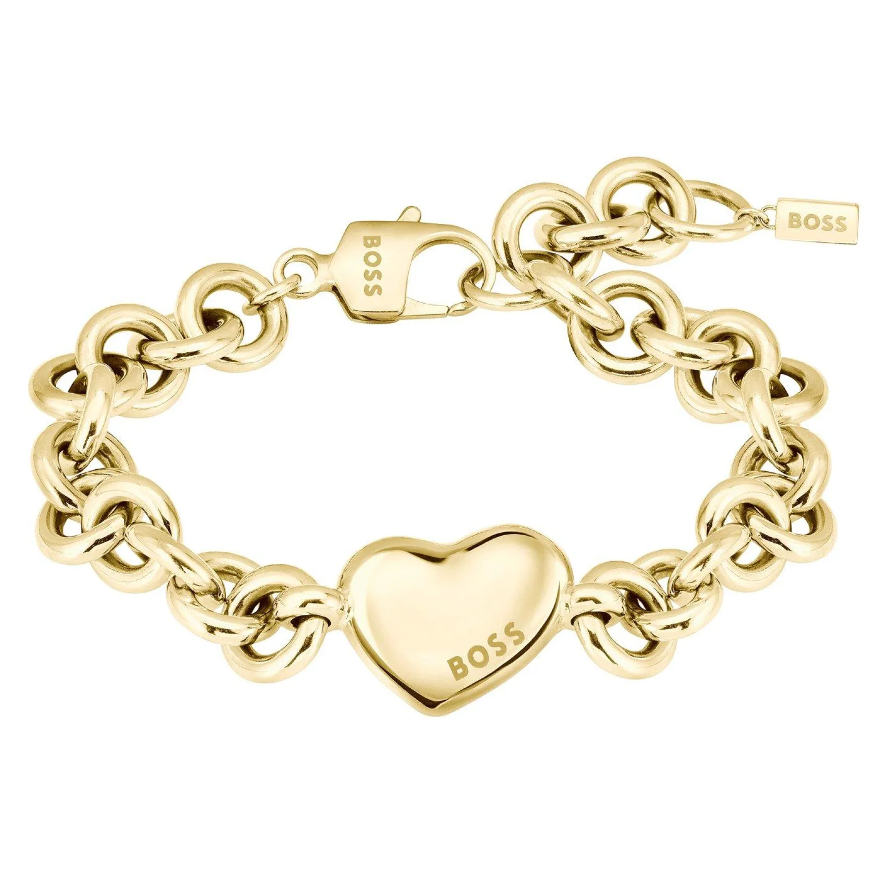 BOSS Honey Love Yellow Gold Plated Heart Bracelet