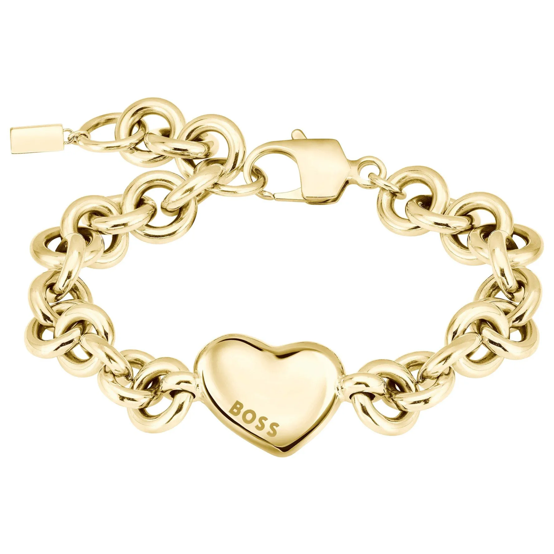 BOSS Honey Love Yellow Gold Plated Heart Bracelet