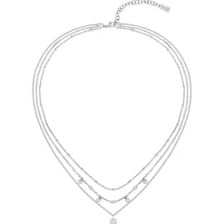 BOSS Iris Stainless Steel Triple Layered Necklace