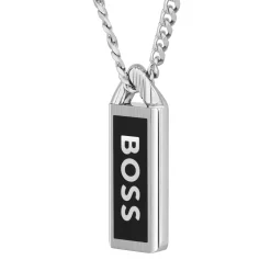 BOSS Kassy Emblem Stainless Steel Men’s Pendant