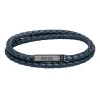 BOSS Leather Double Wrap Men’s Bracelet