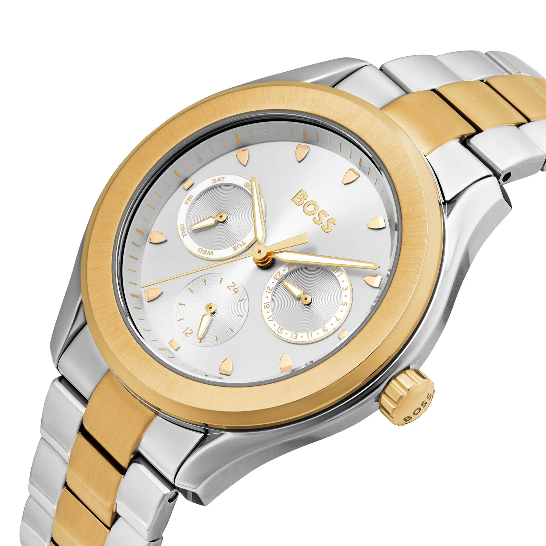 BOSS Lida 38mm Stainless Steel and Yellow Gold Tone Ladies Watch