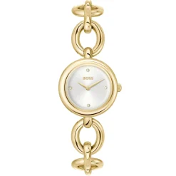 BOSS Live 28mm Yellow Gold Tone Crystal Ladies Watch
