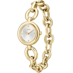 BOSS Live 28mm Yellow Gold Tone Crystal Ladies Watch