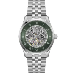BOSS Principle 41mm Stainless Steel Skeleton Automatic Men’s Watch