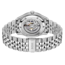 BOSS Principle 41mm Stainless Steel Skeleton Automatic Men’s Watch