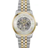 BOSS Principle 41mm Stainless Steel and Yellow Gold Tone Skeleton Automatic Men’s Watch