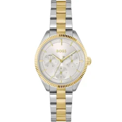 BOSS Sage Sport 34mm Stainless Steel and Yellow Gold Tone Ladies Watch