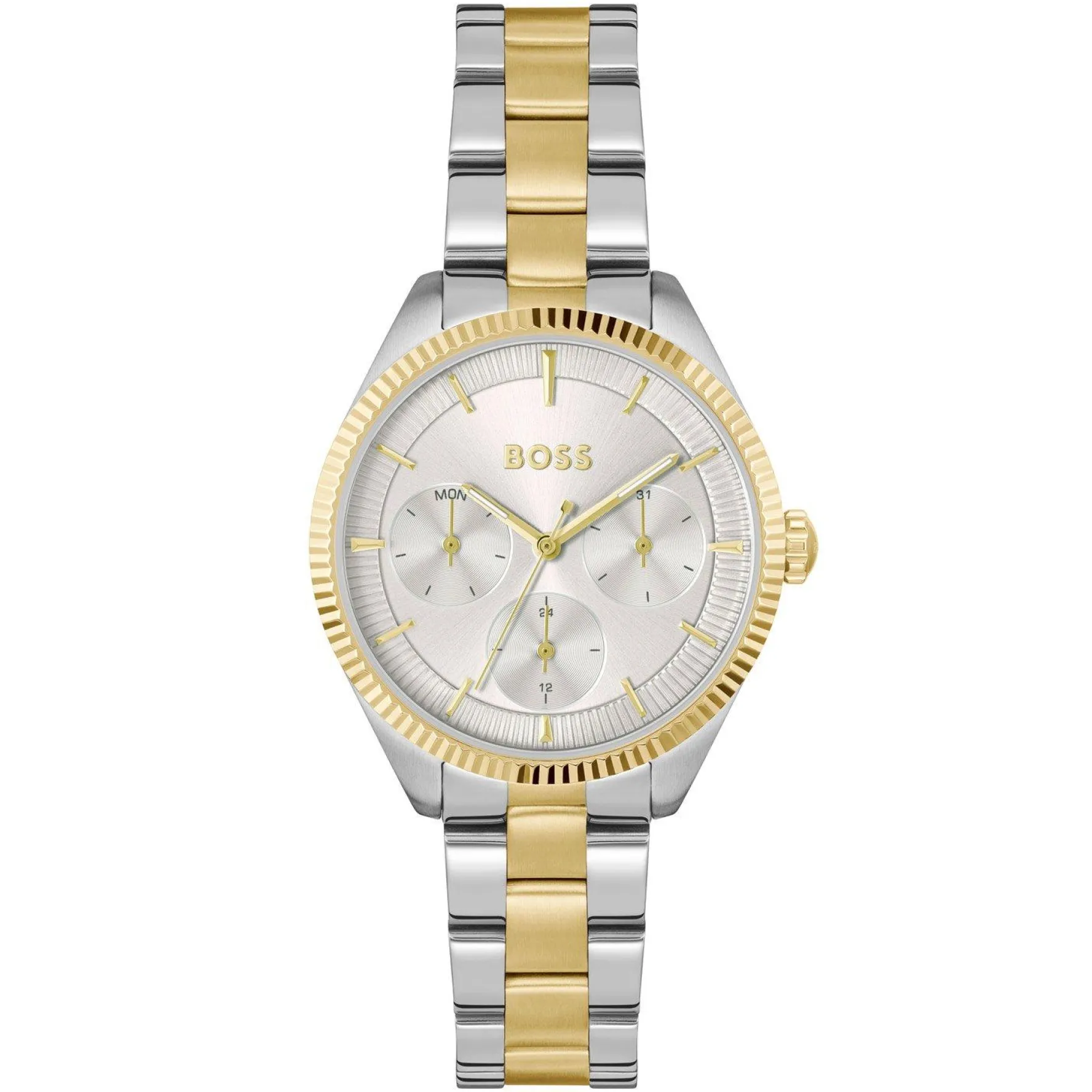 BOSS Sage Sport 34mm Stainless Steel and Yellow Gold Tone Ladies Watch