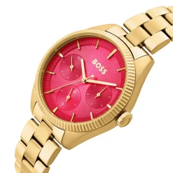 BOSS Sage Sport 34mm Yellow Gold Tone Ladies Watch