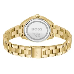 BOSS Sage Sport 34mm Yellow Gold Tone Ladies Watch
