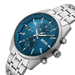 BOSS Skytraveller 44mm Stainless Steel Chronograph Men’s Watch