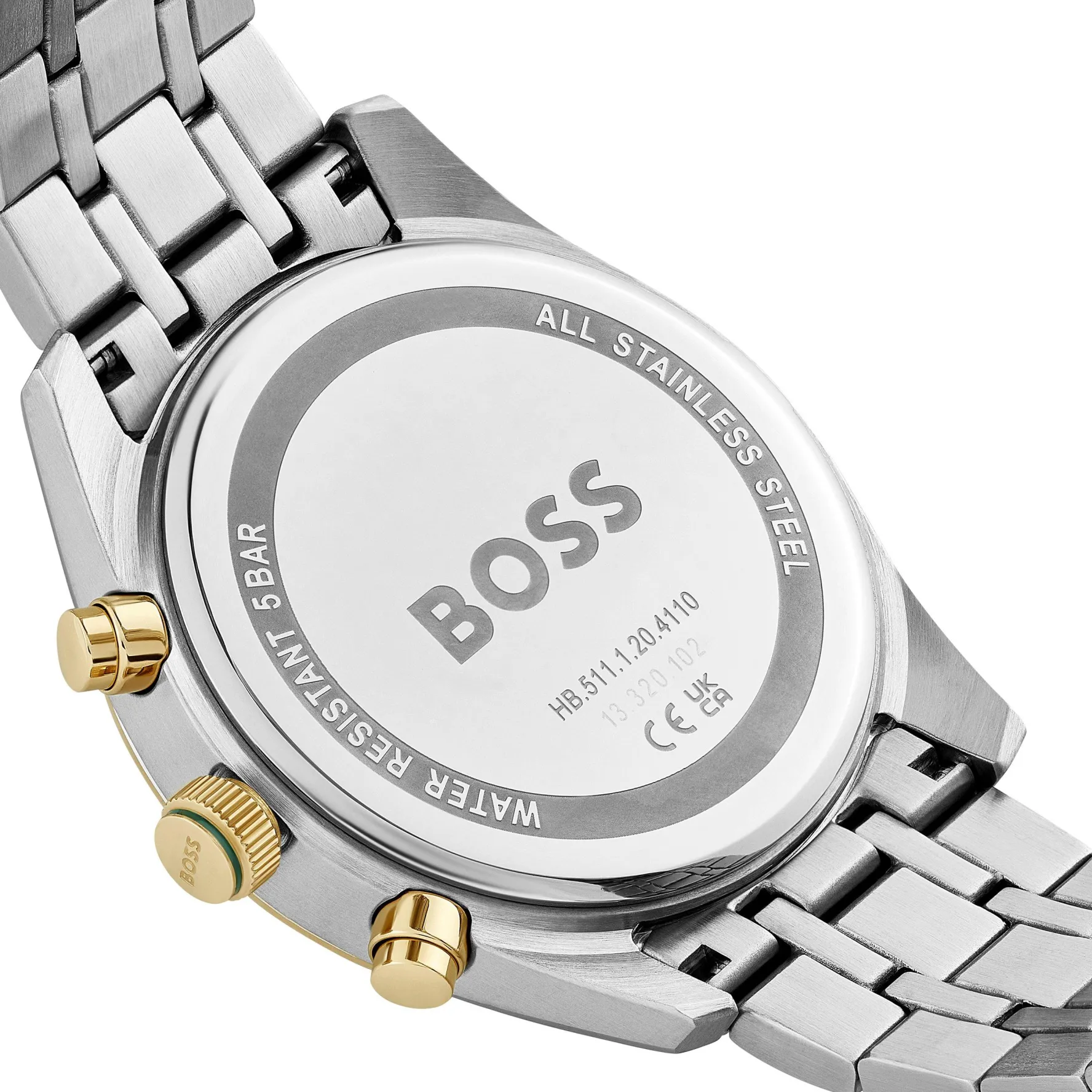 BOSS Skytraveller 44mm Stainless Steel and Yellow Gold Tone Chronograph Men’s Watch