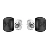 BOSS Stainless Steel Black Stud Men’s Earrings