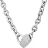 BOSS Stainless Steel Heart Link Ladies Necklace