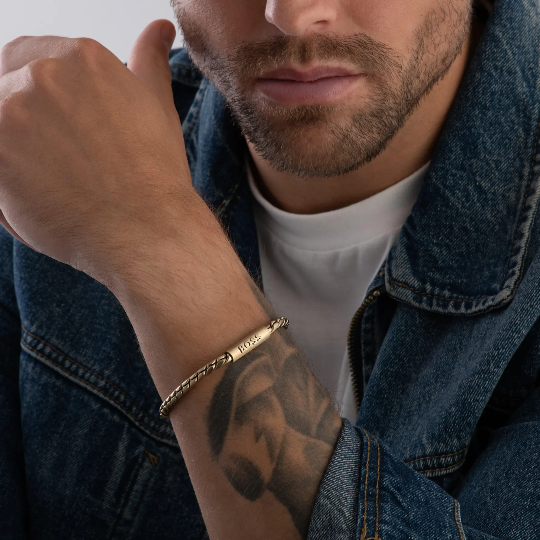 BOSS Yellow Gold Tone Men’s Bracelet