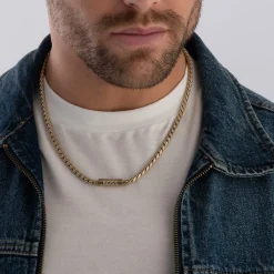 BOSS Yellow Gold Tone Men’s Necklace