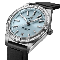 Breitling Chronomat 36 18ct Grey Gold Diamond Automatic Ladies Watch