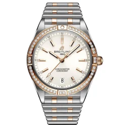 Breitling Chronomat 36 Steel and 18ct Rose Gold Diamond Automatic Ladies Watch
