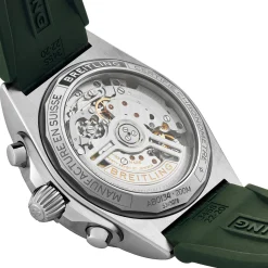 Breitling Chronomat B01 42mm Green Rubber Strap Chronograph Automatic Men’s Watch