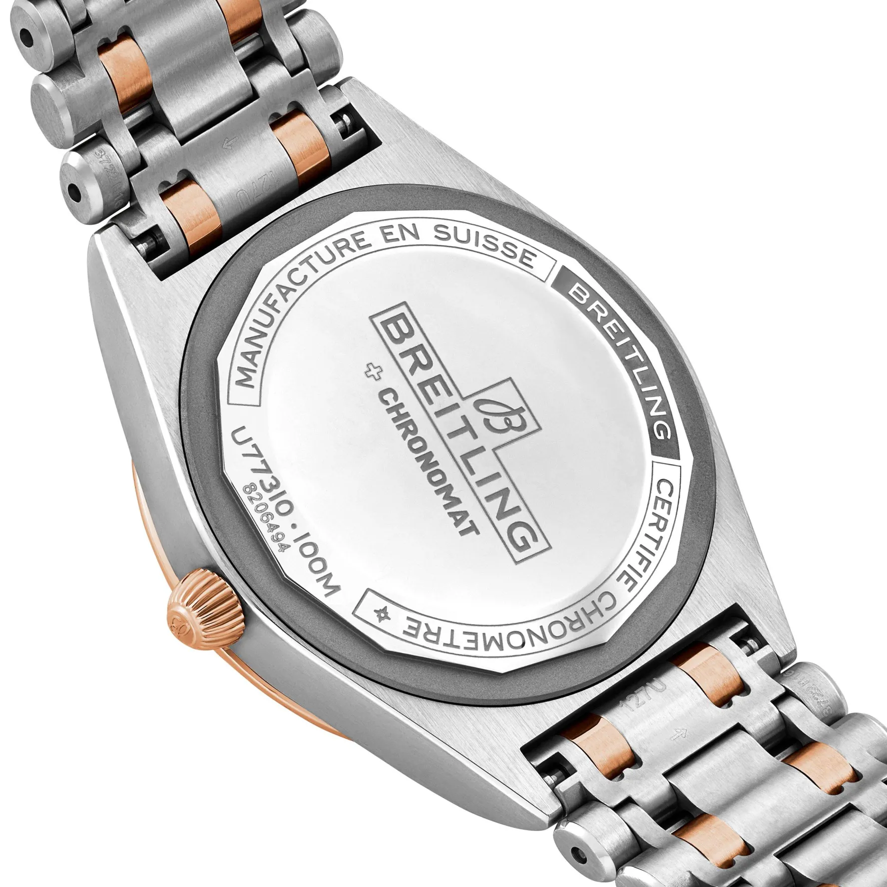 Breitling Chronomat 32mm Stainless Steel and 18ct Rose Gold Diamond Ladies Watch