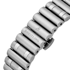 Breitling Chronomat 28mm Stainless Steel Mother of Pearl Ladies Watch