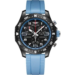 Breitling Endurance Pro 38mm Chronograph Blue Rubber Strap Ladies Watch