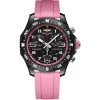 Breitling Endurance Pro 38mm Chronograph Pink Rubber Strap Ladies Watch