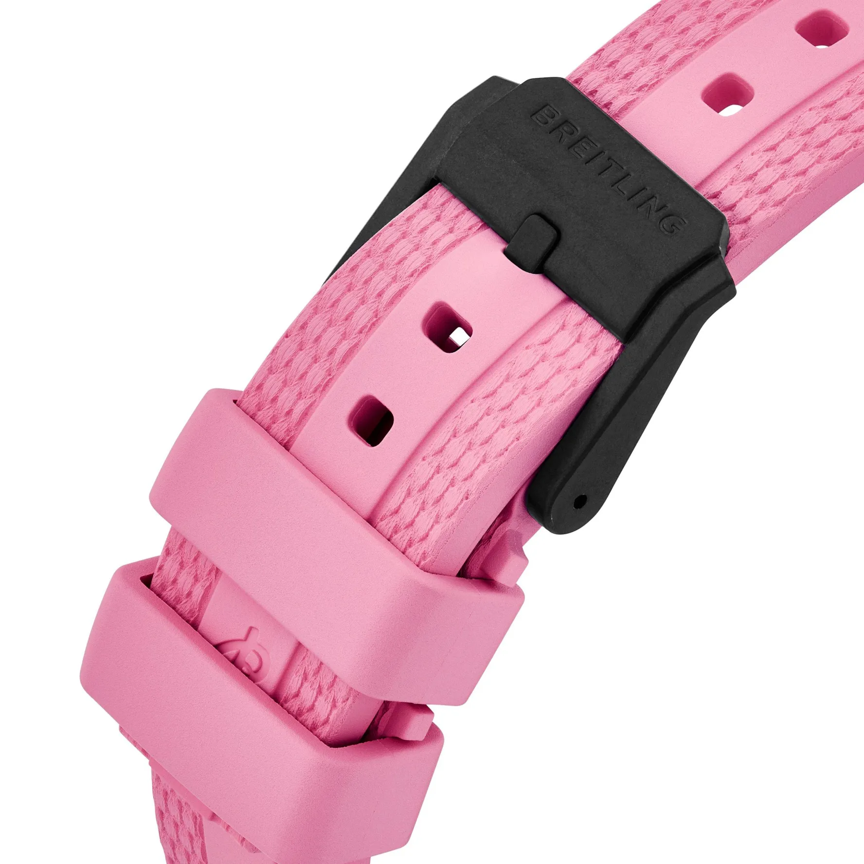 Breitling Endurance Pro 38mm Chronograph Pink Rubber Strap Ladies Watch