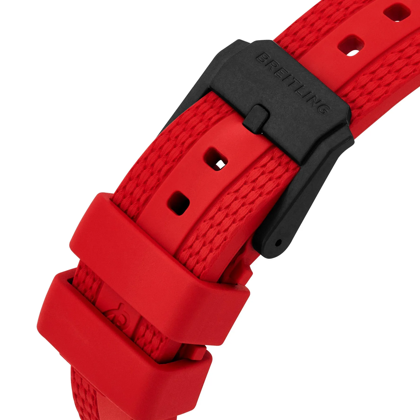 Breitling Endurance Pro 38mm Chronograph Red Rubber Strap Ladies Watch