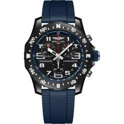 Breitling Endurance Pro 44mm Chronograph Navy Blue Rubber Strap Men’s Watch