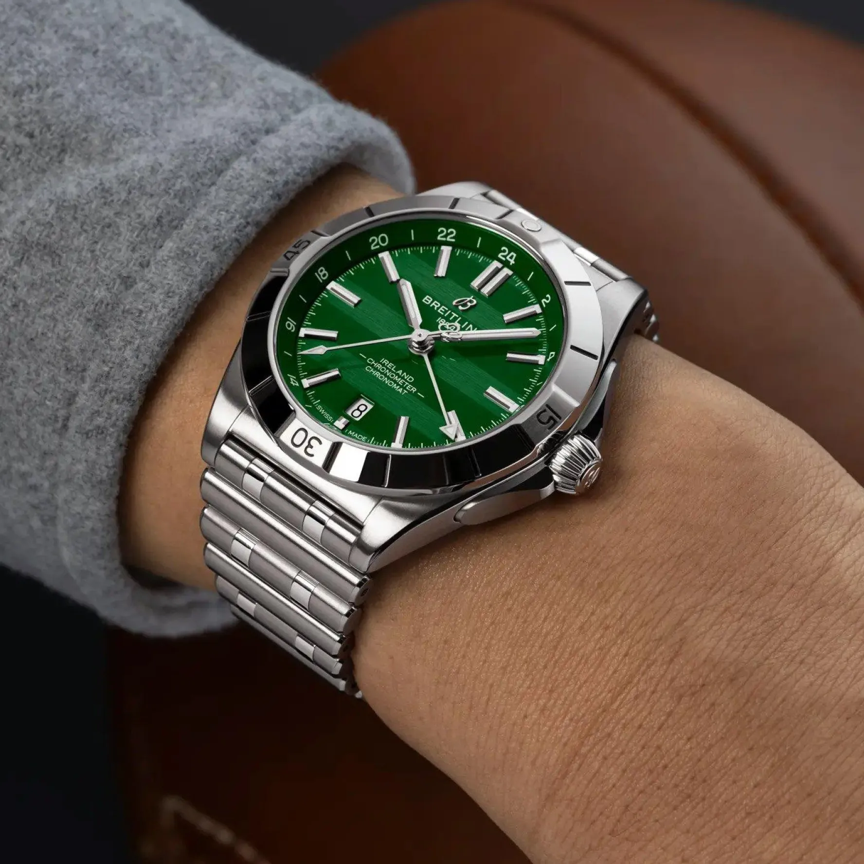 Breitling Limited Edition Chronomat GMT Six Nations Ireland 40mm Automatic Men’s Watch