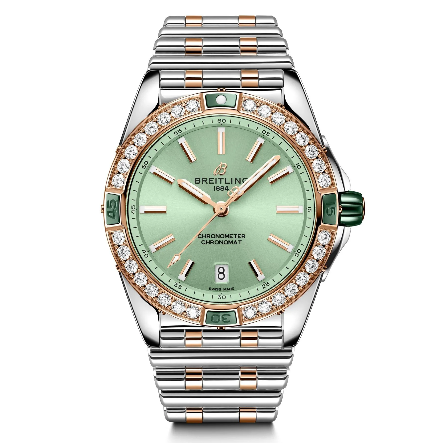 Breitling Super Chronomat Automatic 38mm Stainless Steel and 18ct Rose Gold Ladies Watch