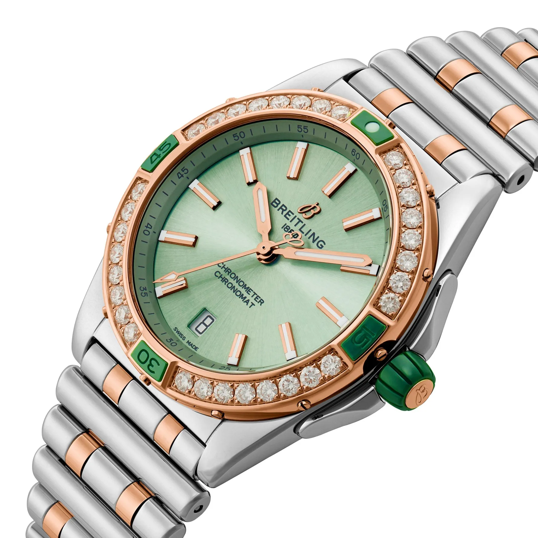 Breitling Super Chronomat Automatic 38mm Stainless Steel and 18ct Rose Gold Ladies Watch