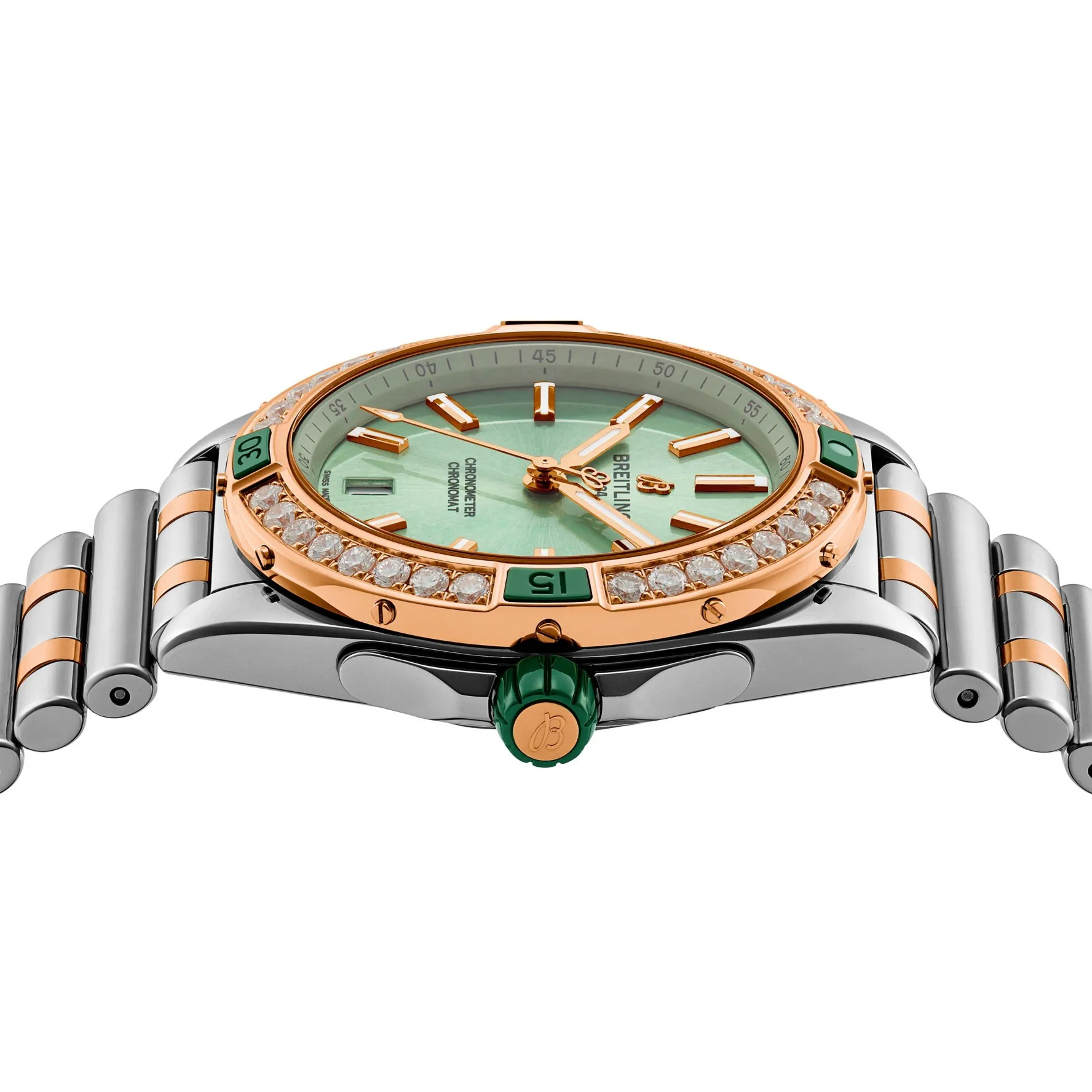 Breitling Super Chronomat Automatic 38mm Stainless Steel and 18ct Rose Gold Ladies Watch