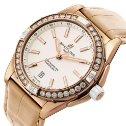 Breitling Super Chronomat Automatic 38mm Origins 18ct Rose Gold Ladies Watch