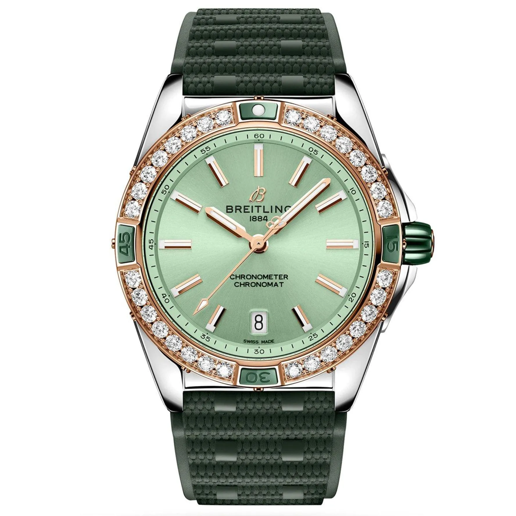 Breitling Super Chronomat Automatic 38mm Stainless Steel and 18ct Rose Gold Ladies Watch