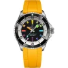 Breitling Superocean Automatic 42mm Yellow Rubber Strap Watch